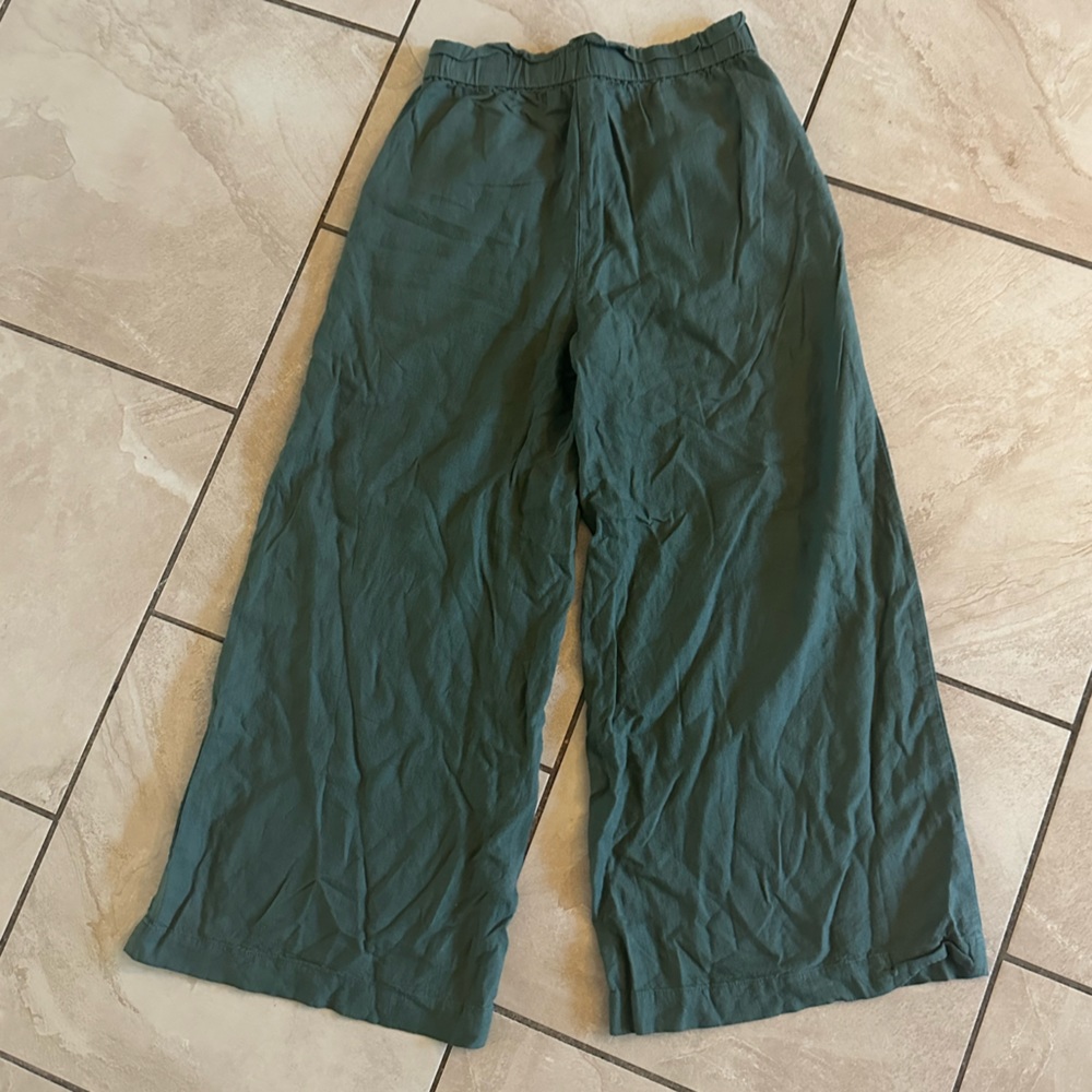 LOFT Wide Leg Green Pant